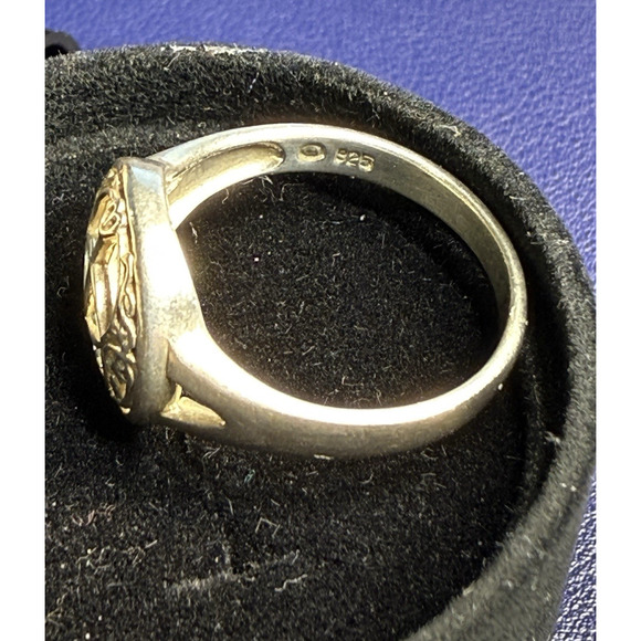 Vintage Peter Stone Sterling Silver Celtic Chalice Ring PSCL Sz 11.25 PSCL 925 - Picture 10 of 16